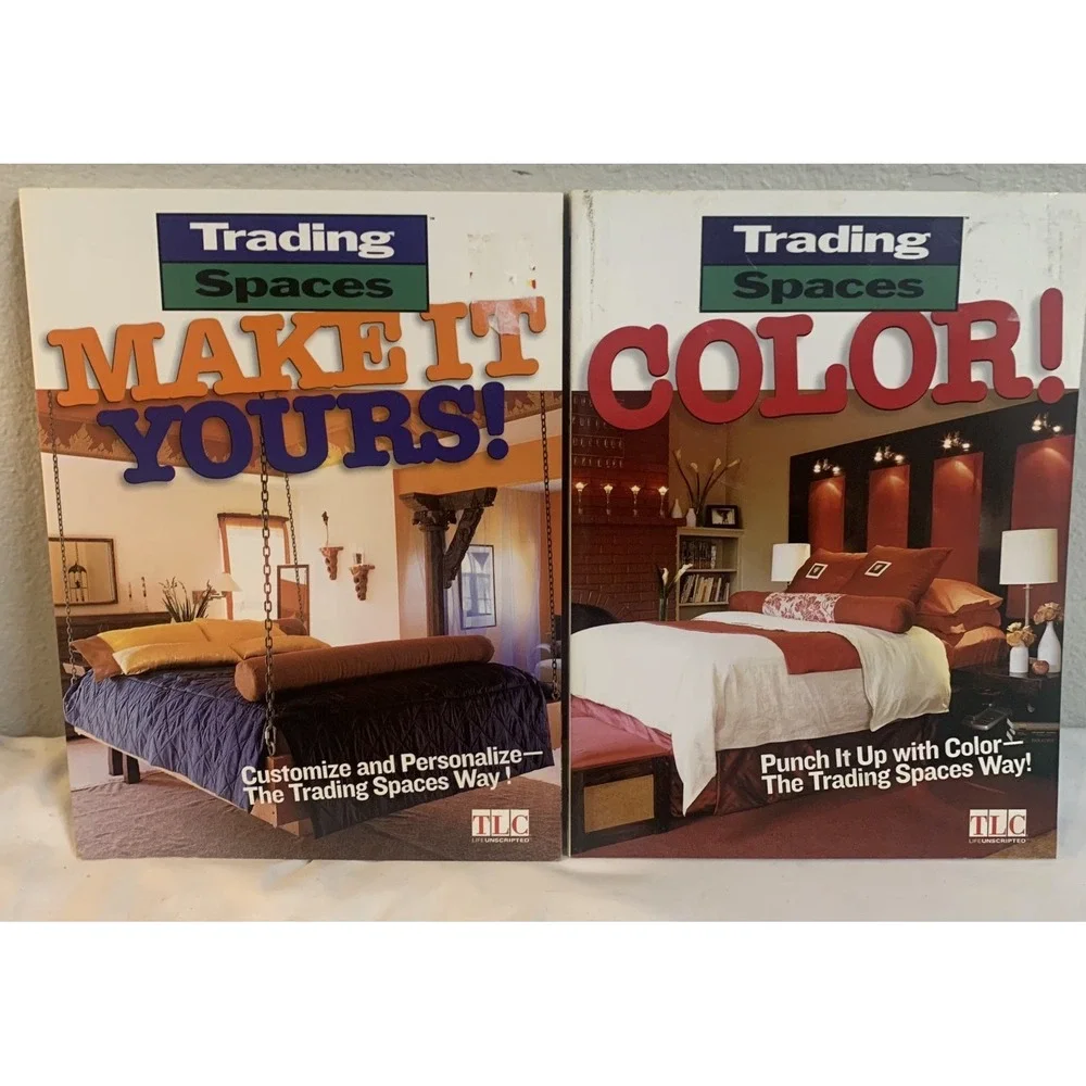 Trading Spaces Make It Yours & Color! Decorating Books Lot of 2 TLC 2003 PB